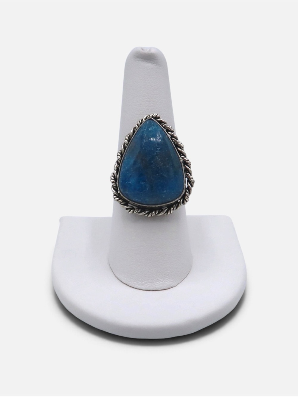 925 VINTAGE APATITE RING - Picture 3 of 3